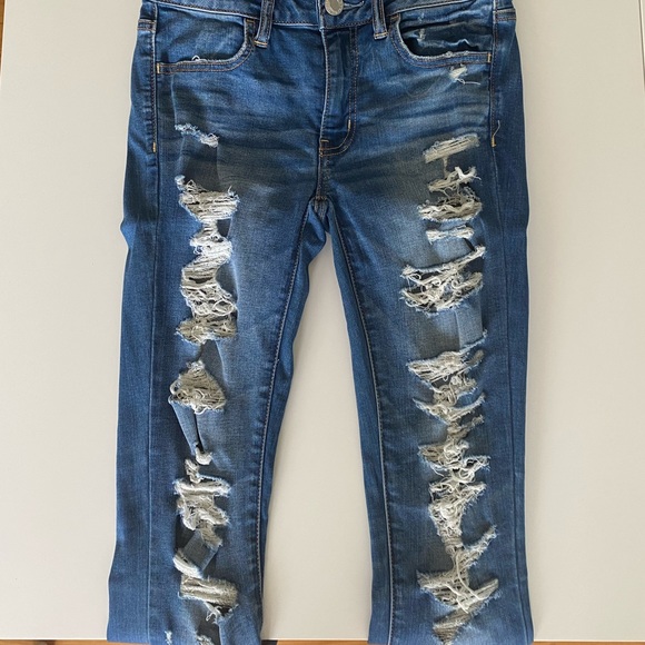 Super stretch ripped jeggings - Picture 2 of 6